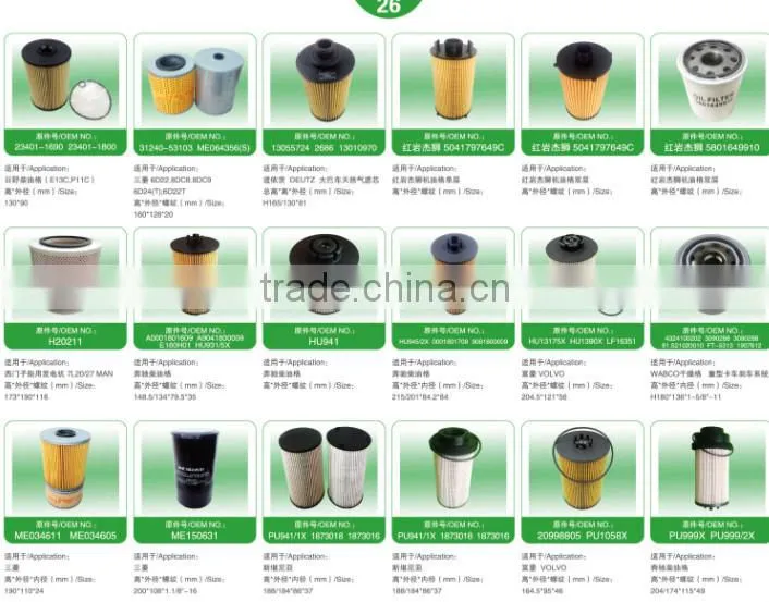 ECB125011 ECB12-5011 0170942502 air filter material air filter paper air filter