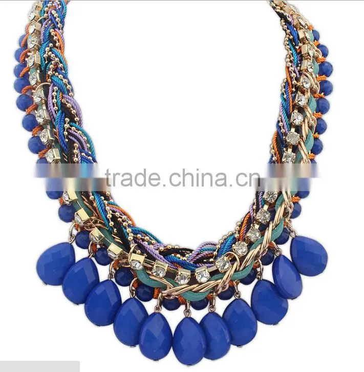 Fashion acrylic necklace latest model fashion necklace for women