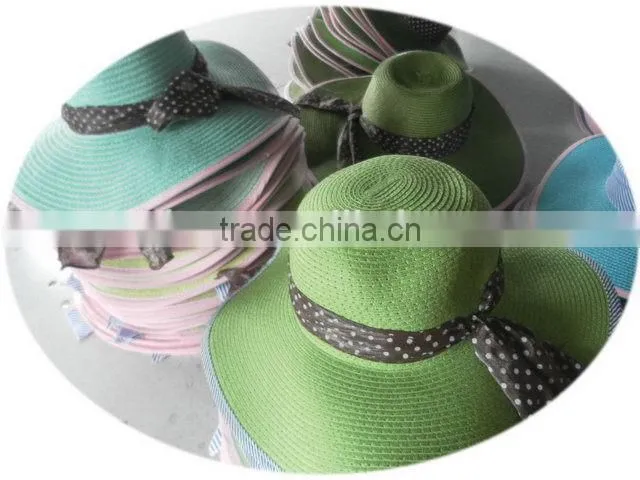 Made in Zhejiang China special discount cheap large brim beach hat sun visors