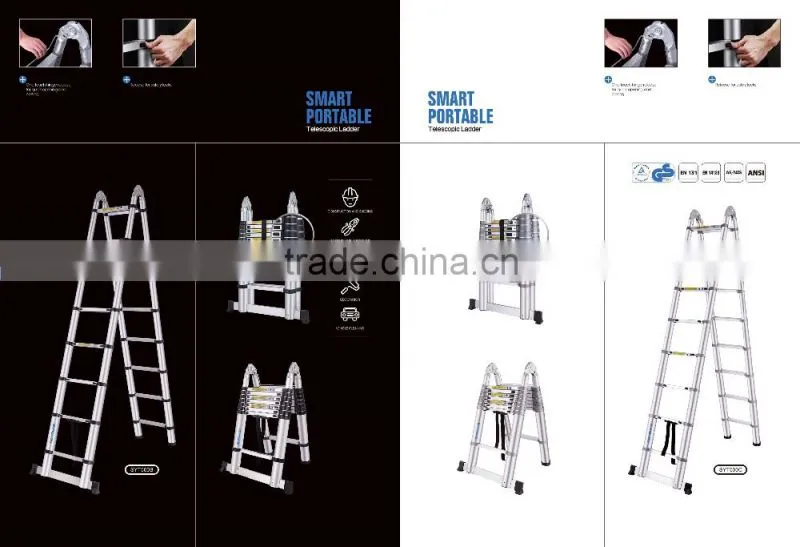 aluminum little giant ladder, en 131 multi-purpose aluminum ladder 4*3 4*4 4*5