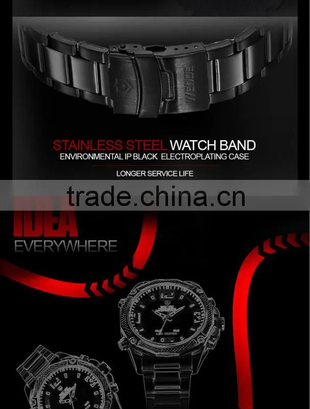 WEIDE Military watches with changeable strap Fashion Wristwatch Alarm LED Watch watch print logo analog digital display WH2306
