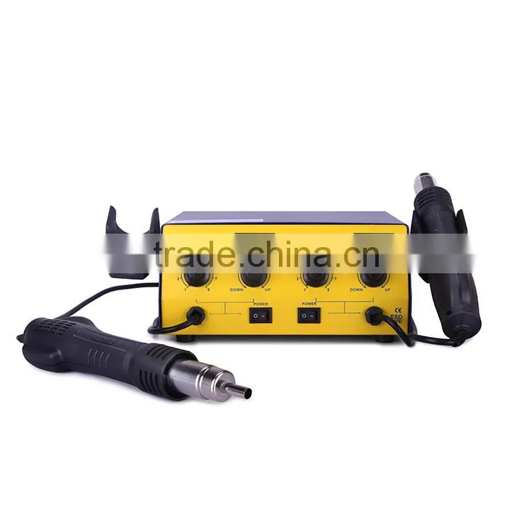 LED Digital Display SMD Hot Air Rework Station with 2 Handle (BK-602D)