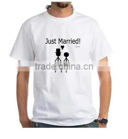 fashion custom design printed lovely couple t-shirt design