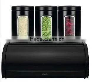 stainless steel bread storage boxes set