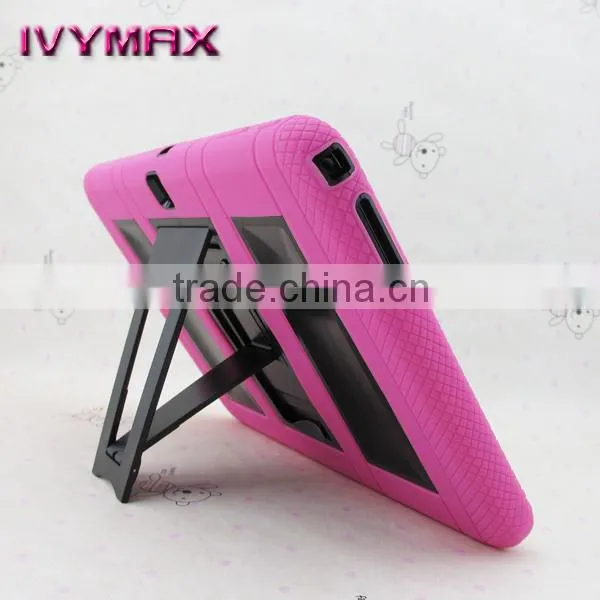 Fancy hybrid tablet case for samsung T530 dual protective case