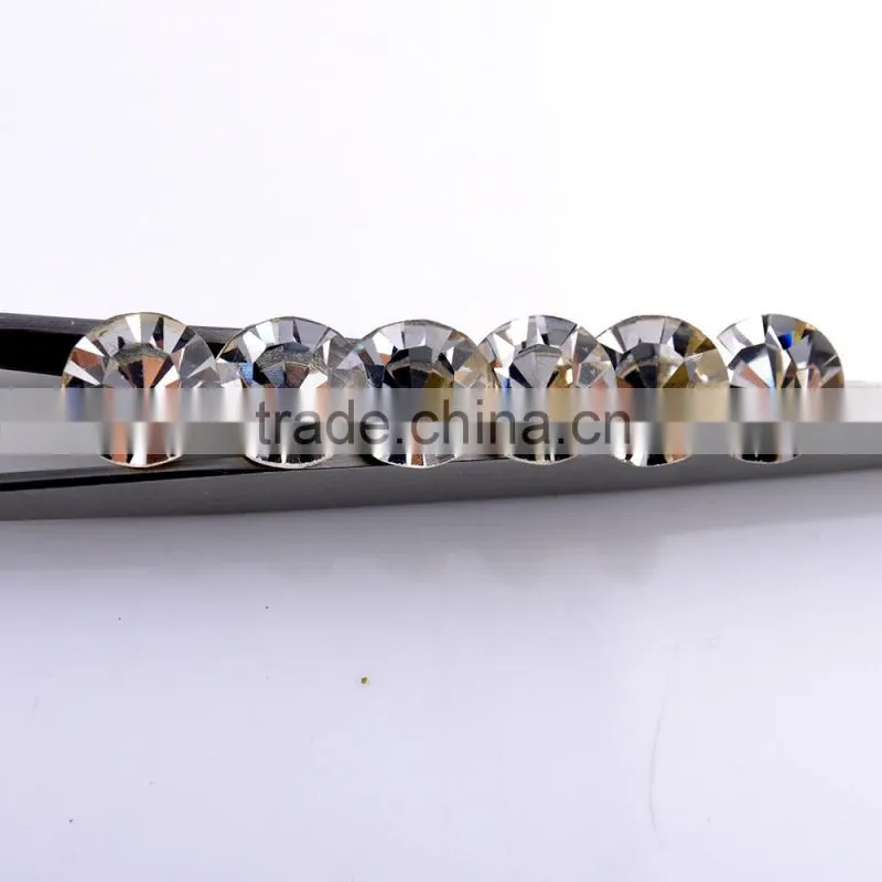 Crystal diamond pointback rhinestone glass