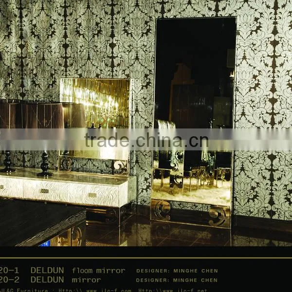 JM11-2 Floor Mirror Stainless Steel Stand for Luxury Bedroom Sets-JLC Luxury Home Furniture