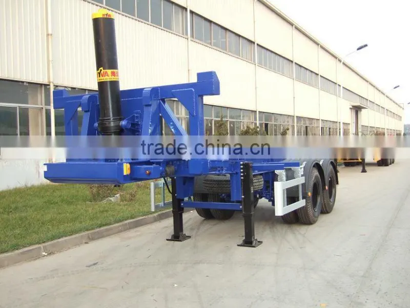 CIMC Low Price Wharf Skeleton Hydraulic Pumping Dump Truck Trailer