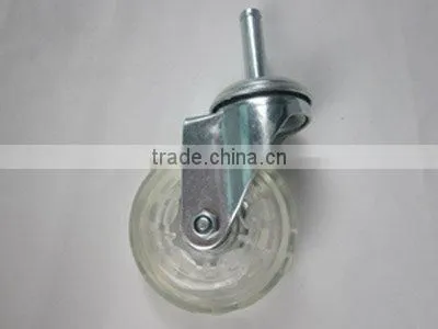 Transparent PU caster