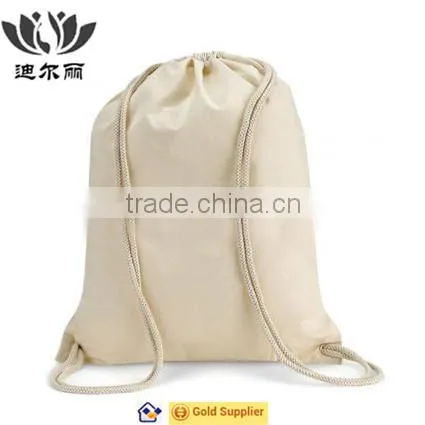 Hot selling cotton drawstring backpack