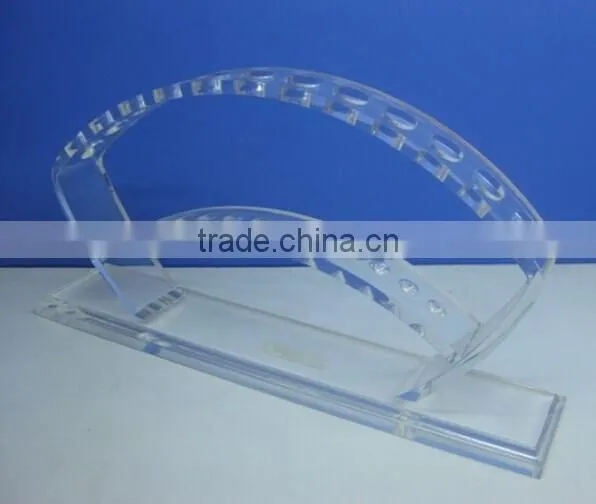 Desktop clear pen holder pen display rack