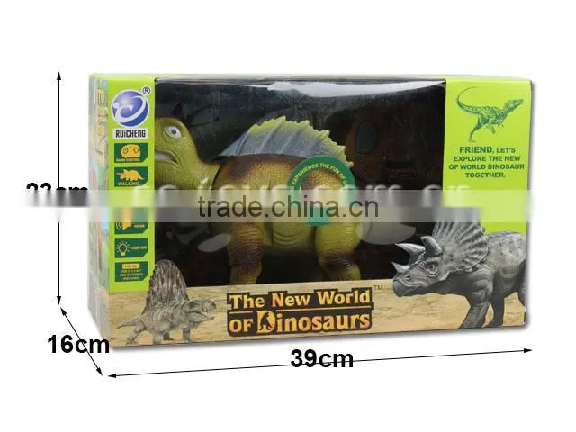 Infrared remote control walking dimetrodon flashing dinosaur toys