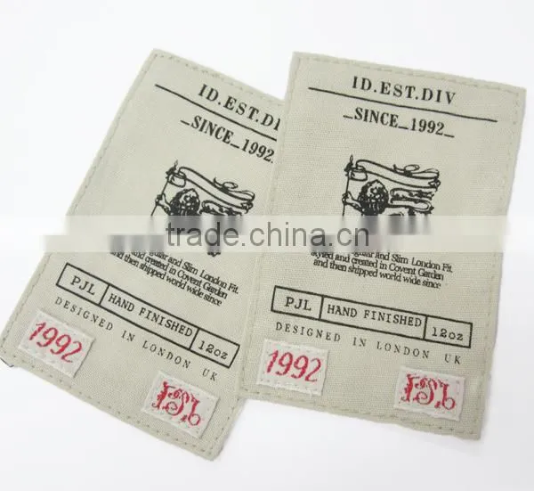 Special Fabric Printing Stiched Cotton Label