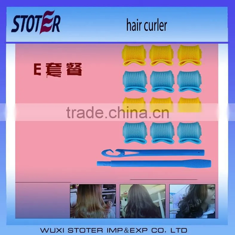 Easy hair roller plastic hair roller