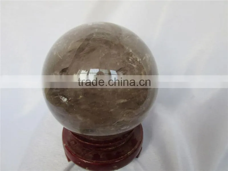 Customized smoky quartz sphere ball for sale