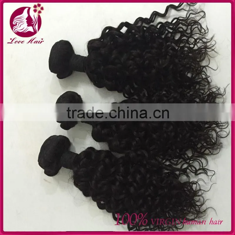 Unprocessed Raw Wholesale Curly hair weft 100% Vietnamese human hair