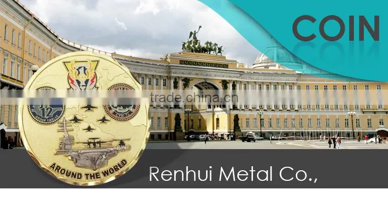 2016 Best Hotsell Cheap custom plating 18k gold coins
