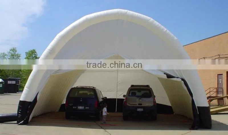 giant inflatable garage tent with zip doors