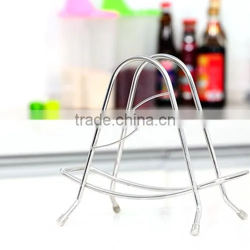 Icegreen Kitchen Use Sturdy Metal Wire Black Cutting Board Storage Rack/Holder Stand