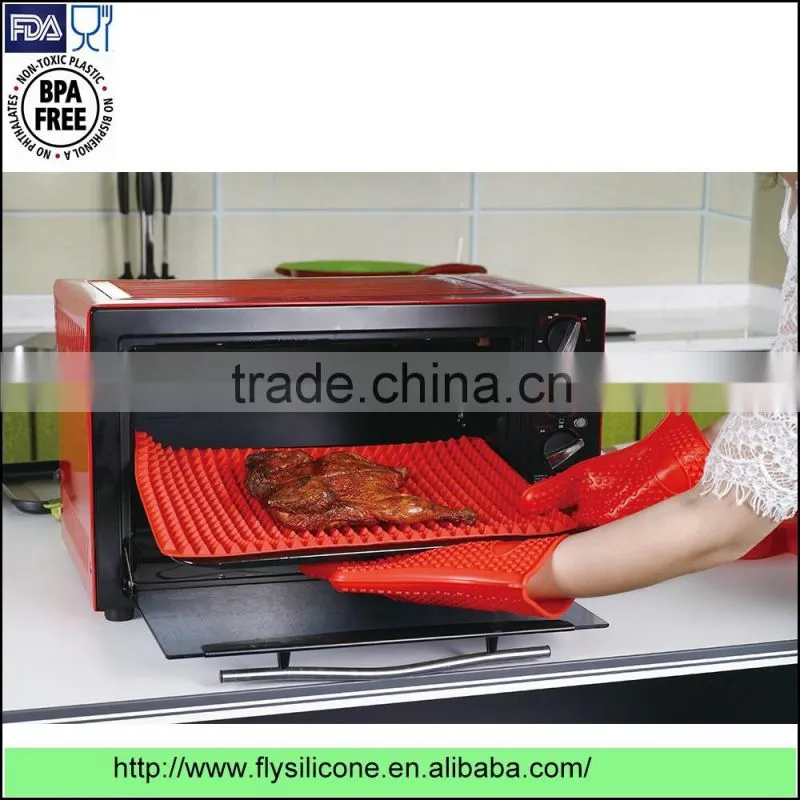 Best Quality Heat Resistant Silicone Kitchen Glove for Cooking