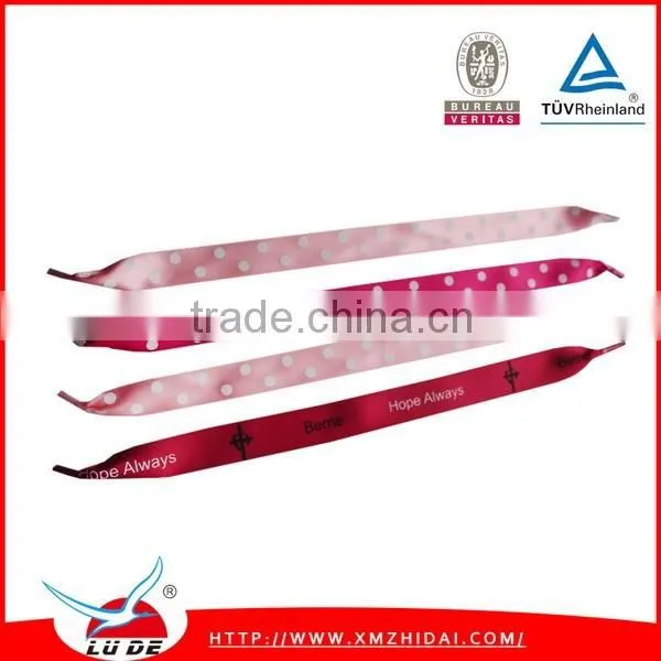 Hot sales printed satin ribbon handle for paper bag
