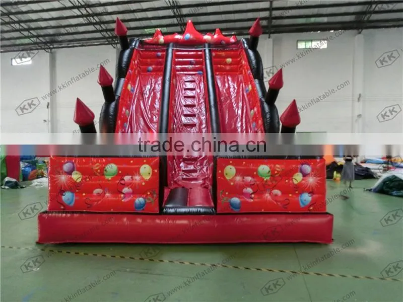 backyard rental discount and cheap castle inflatable slide, double lane slides