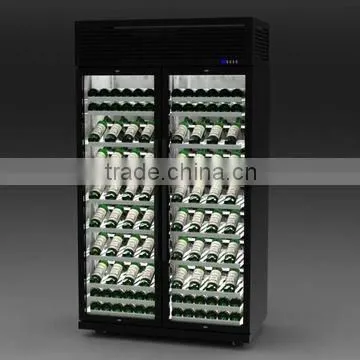 Luxury Compressor 1085L Wine Bottle Cellar Display Showcase Fridge
