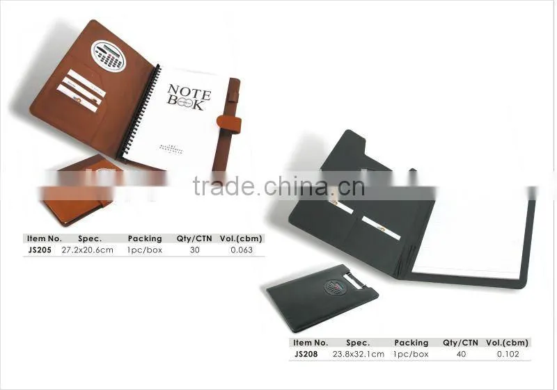 8.5'' With Pocket & Calculator Diary Leather Agenda /Note Book