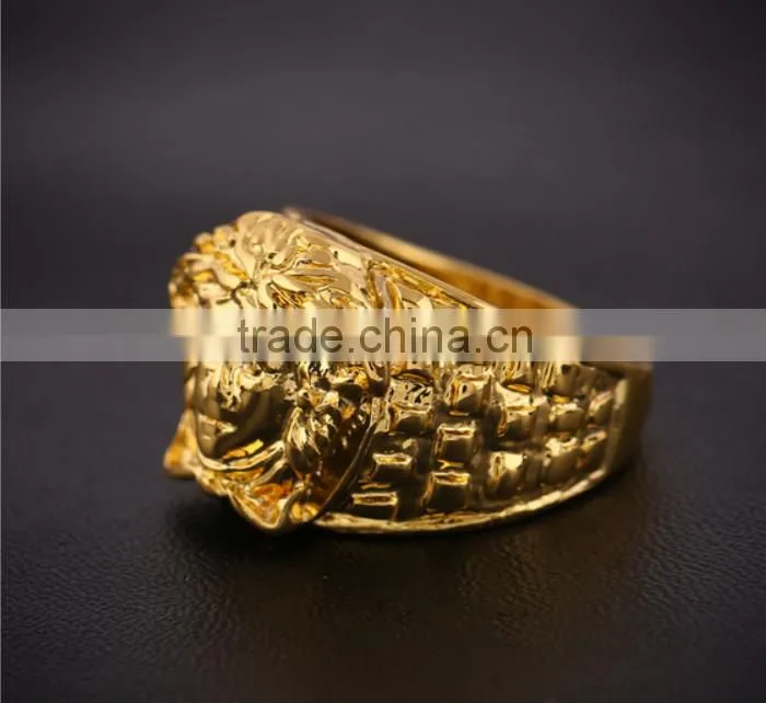 wholesale fashion Medusa new design ladies finger ring