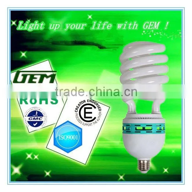Linan big power half spiral 45w/65w/85w/105w saving energy lamp with cheap price