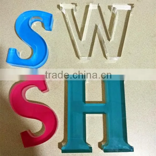 Laser engraved Acrylic letter