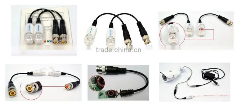 BNC connector for CCTV camera VCR Video Balun