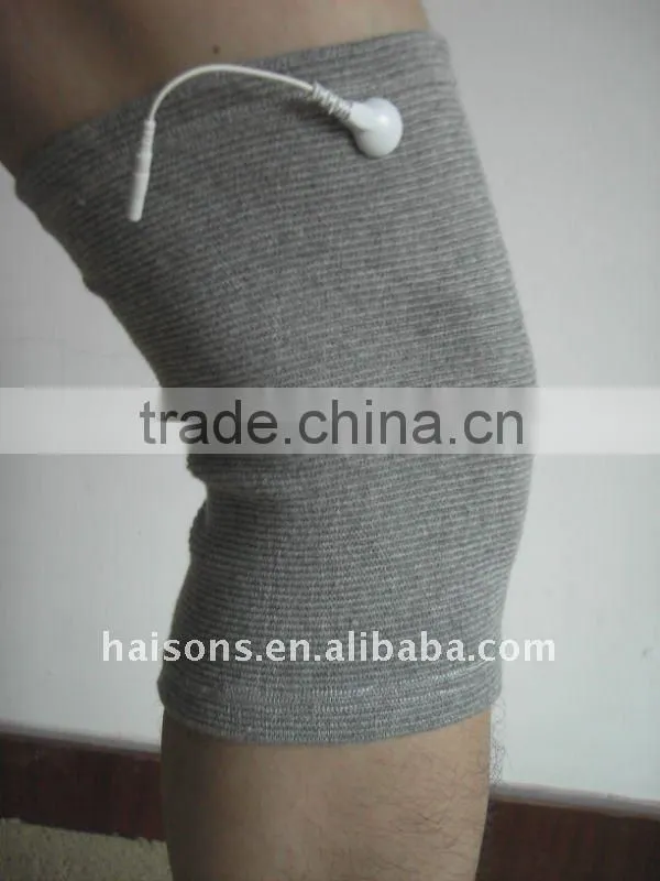 Conductive massage knee for electrotherapy