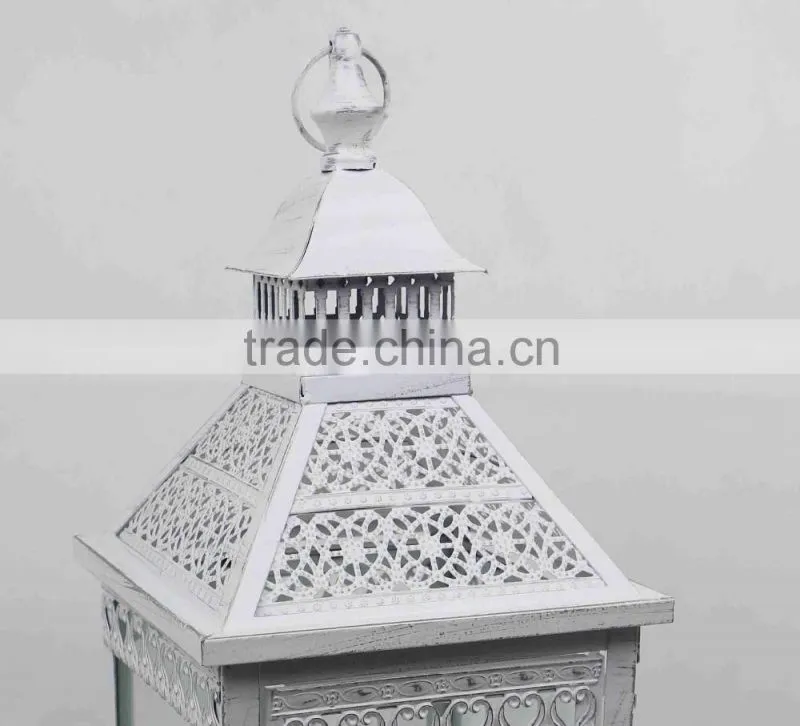 Chinese High-level wholesale white metal lantern for garden decoration