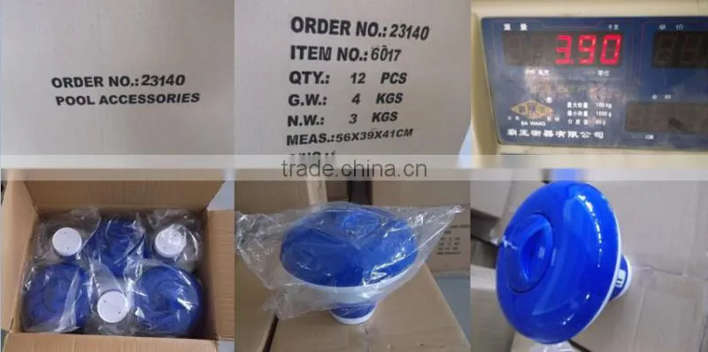 Swimming Pool Spa Floating Chemical Chlorine Tablet Dispenser for 1.5" Tablet