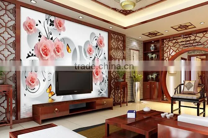 2014 new design metallic wallpaper/ Waterproof Wallpaper and natural material wallpaper For Home Decaration
