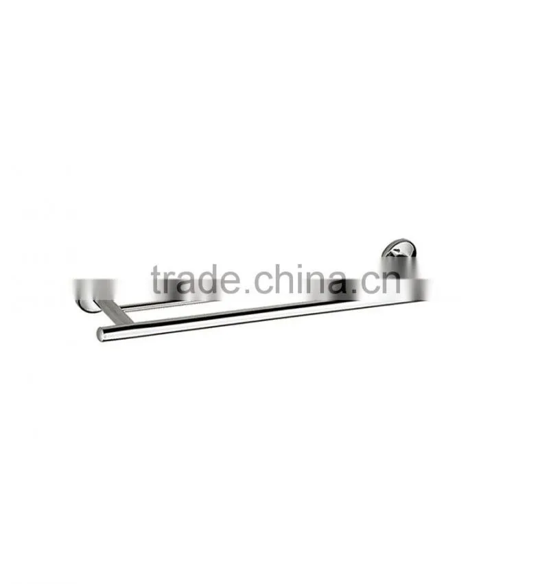 double shower curtain rod and towel bar