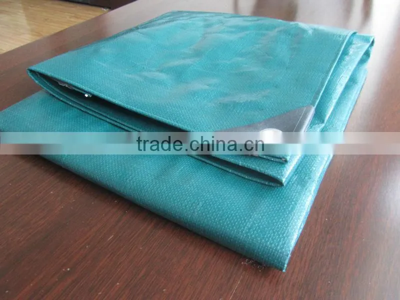 strip style Both Sides Coated Fabric with PE/ PE Tarpaulin