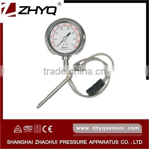 Mechanical melt pressure gauge
