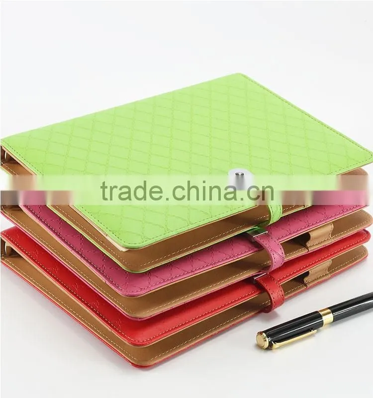 Plaro Business Leather Notebook leather portfolio custom logo