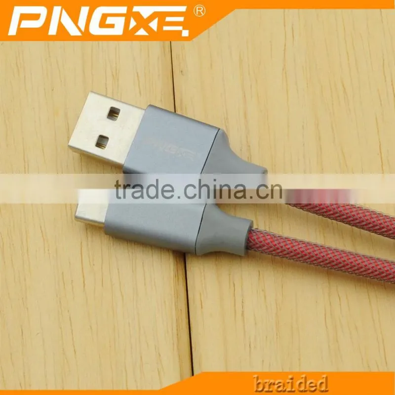 Professional mobile phone manufacturers fishnet type c usb cable for smartphone