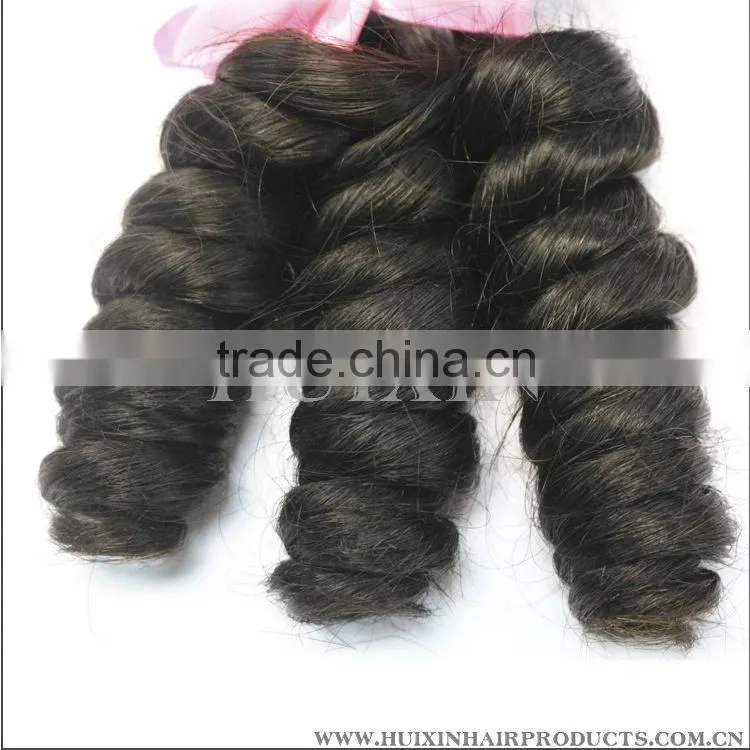 3pcs each bundle Burmese hair weaving romance curl