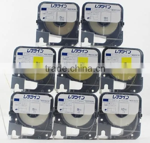 tape cassette LM-TP309T (9mm,Transparent) MAX electronic lettering machine tube marking machine
