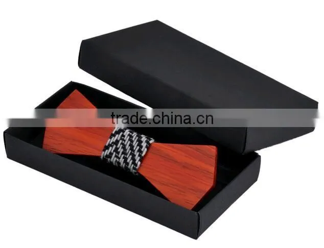 2016 Solid Good Quality Wooden Bow Tie For Men Classic Wooden Bow ties Factory Neckwear 3D Handmade Butterfly Wood Tie