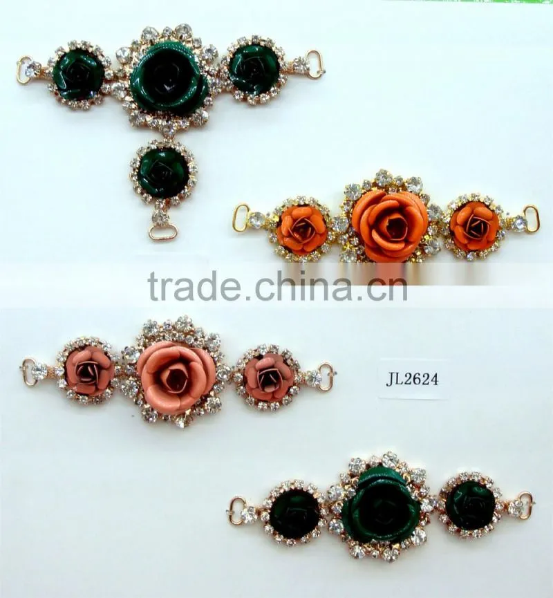 crystal decorative bikini buckle jewelry swimwear buckle