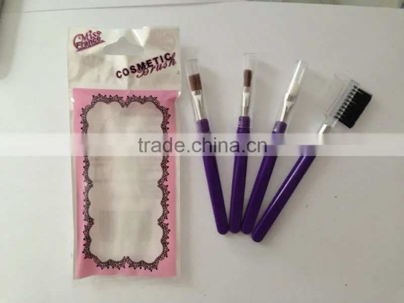 4pcs China 2014 best cosmetic professional make up brushes set