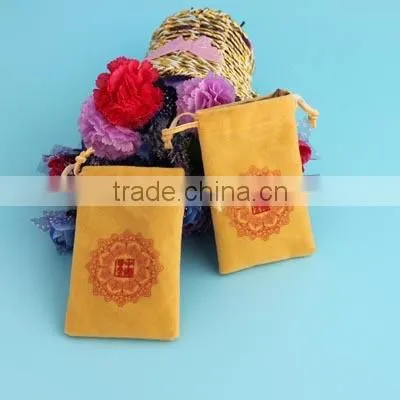 Long Velvet Pen Pouches /Bags with Drawsting