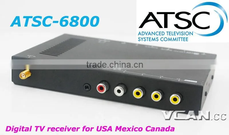 ATSC-6800 Digital TV Receiver ATSC Tuner Box in Car For USA Mexico Canada