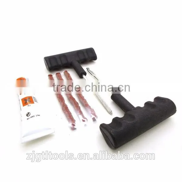 7 piece tire repair kit T-handle screw probe tools T-handle plugger