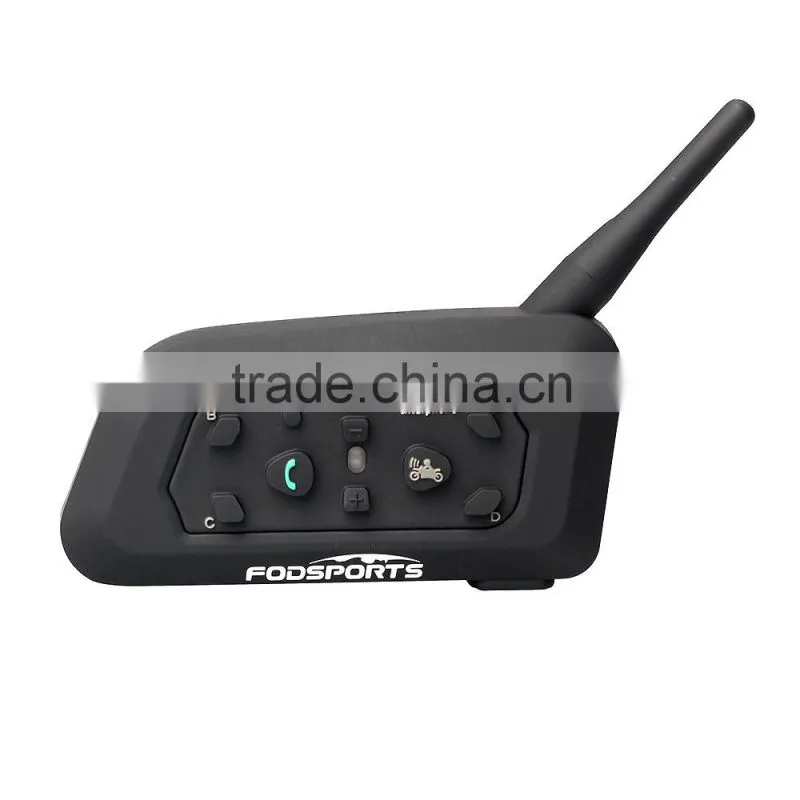 2016 new! 2 pcs Bluetooth Motorcycle Helmet Intercom Interphone Headset intercomunicador motocicleta with Updated soft earphone